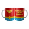 Taza Aquí Toma Mujer Maravilla Wonder Woman Mod 1 Importada