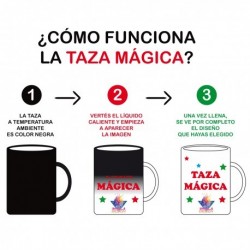Taza Mágica Homero Los Simpsons Cerámica No Toques mi Café