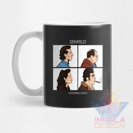 Taza Seinfeld Serie Tv Jerry George Elaine Kramer Cerámica M2