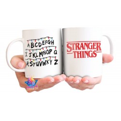 Taza De Cerámica Stranger Things Luces Run Serie Netflix