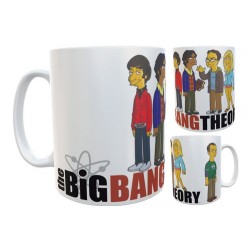 Taza Cerámica The Big Bang Theory Simpsonizados Sheldon