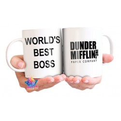 Taza The Office World Best Boss Dunder Mifflin Michael Scott