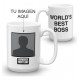 Taza The Office World Best Boss Serie Personalizad Con Foto
