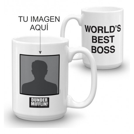 Taza The Office World Best Boss Serie Personalizad Con Foto