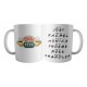 Taza Friends Serie Tv 90 Central Perk Personajes Mod 01