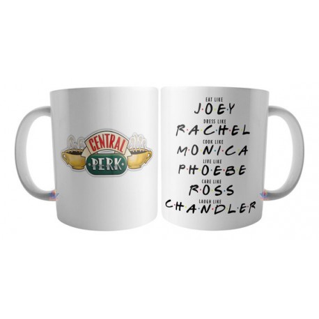 Taza Friends Serie Tv 90 Central Perk Personajes Mod 01