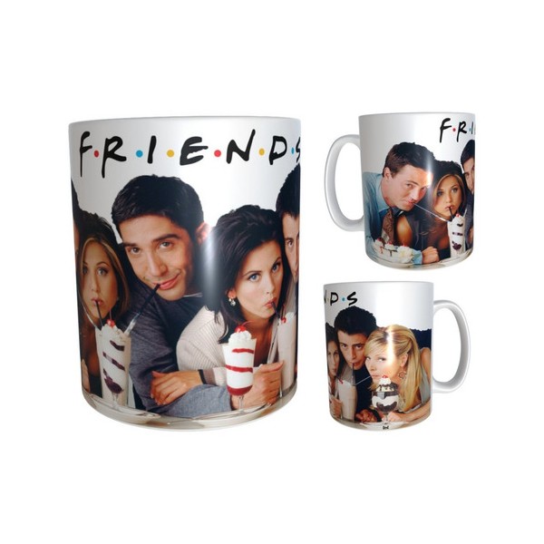 Taza Serie Friends Personalizada Con Nombre (toda Negra)