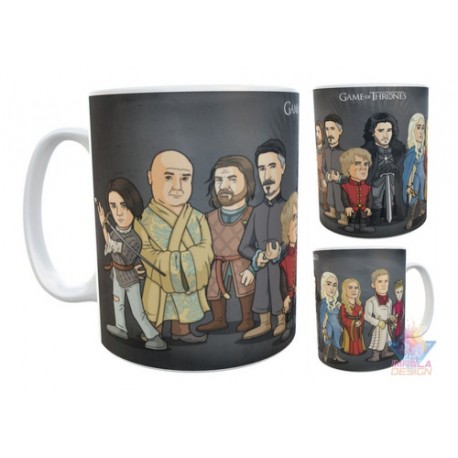 Taza Game Of Thrones Dibujos Personajes Cerámica