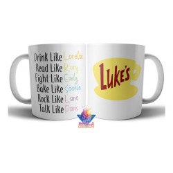 Taza Gilmore Girls Serie De Televisión Lukes Cafetería Ceram