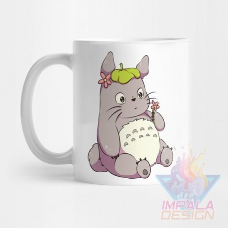 Taza Mi Vecino Totoro Satsuke Mei Kusakabe Cerámica Mod03