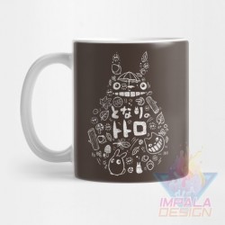 Taza Mi Vecino Totoro Satsuke Mei Kusakabe Cerámica Mod10