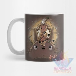 Taza Mi Vecino Totoro Satsuke Mei Kusakabe Cerámica Mod12