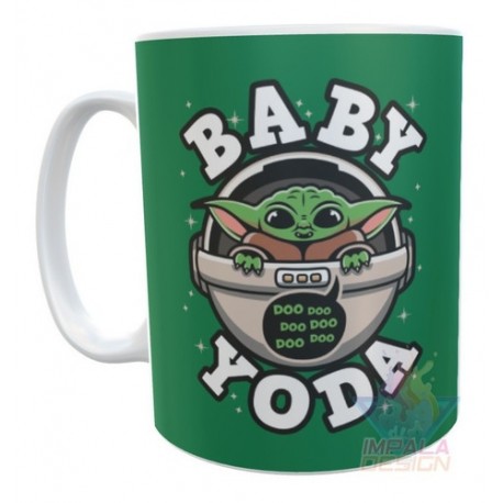 Taza Cerámica Baby Yoda Stitch Groot Gizmo Chimuelo Mod 07