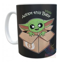 Taza Cerámica Baby Yoda Stitch Groot Gizmo Chimuelo Mod 08