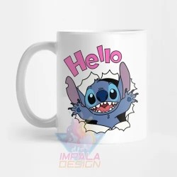 Stitch Taza Cerámica Lilo Disney Ohana Love Mod 02