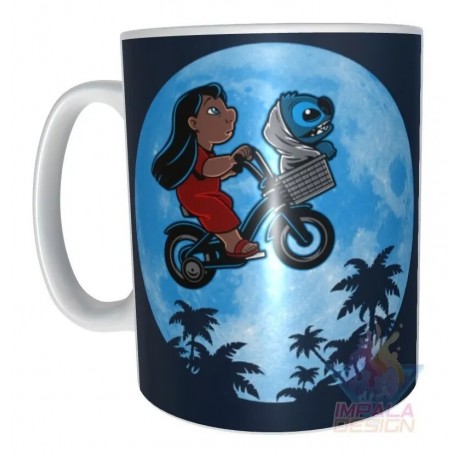 Stitch Taza Cerámica Lilo Disney Ohana Love Mod 09