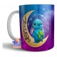 Taza Stitch Disney Luna I Love Lilo Cerámica Ohana