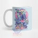 Taza Stitch Disney Ohana Desayuno Cereales Cerámica