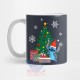 Taza Stitch Navidad Disney Lilo Cerámica Ohana