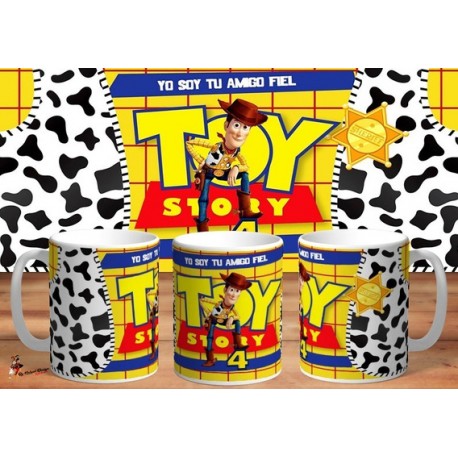 Taza Cerámica Toy Story 4 Amigo Fiel Sheriff Woody Mod 02