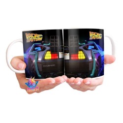 Taza Cerámica Delorean Back To The Future 3d Volver Futuro