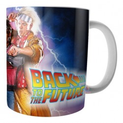 Taza De Cerámica Volver Al Futuro Dr. Brown Marty Mcfly