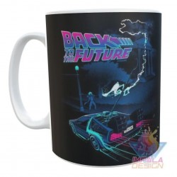 Taza Volver Al Futuro Delorean Rayo Cerámica