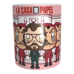 Taza La Casa De Papel Personajes Animados Serie Netflix