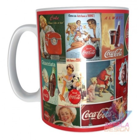 Taza Coca Cola Gaseosa Afiches Retro Vintage Cerámica