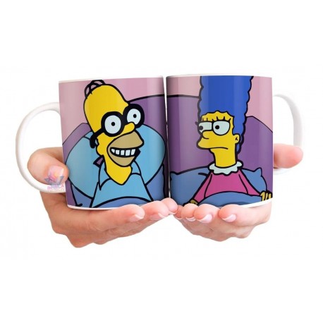 Taza Homero Simpson Evolución Homersapien Cerámica