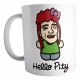 Taza Cerámica Perro Meme This Is Fine Llamas Fuego