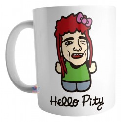 Taza Cerámica Perro Meme This Is Fine Llamas Fuego