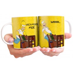 Taza Homero Simpson Evolución Homersapien Cerámica