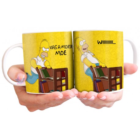 Taza Homero Simpson Evolución Homersapien Cerámica