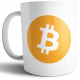 Taza De Cerámica Bitcoin Tasa Criptomoneda Logo Valor