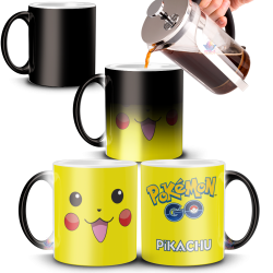 Taza Mágica Pokemon Pikachu Tasa Cerámica Personaje