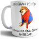 Spider Cheems Taza de Cerámica Perro Meme Apta Microondas