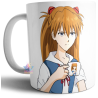 Taza Ceramica Evangelion Asuka Langley Cafe Anime Manga