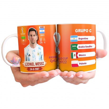 Taza De Cerámica Messi Camiseta Argentina 10 Varios Modelos