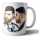 Taza De Cerámica Messi Camiseta Argentina 10 Varios Modelos