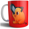 Taza Cerámica De Pochita Chainsaw Man Anime