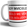 Taza Cerámica Frase Soy Invisible Solo Me Ven Los Boludos Humor Meme