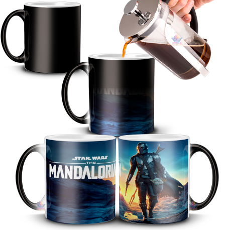 Taza Mágica Baby Yoda Cerámica Star Wars Mandalorian Mod 02