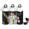 Botella Deportiva Messi Campeón Mundial Argentina Qatar 2022 Copa Personalizada con Nombre Aluminio Doble Tapa