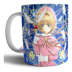 936721-MLA54914221050_042023,Taza De Cerámica Sakura Card Captor Anime Cartas Kero Magia