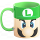 829106-MLA54893608035_042023,Juego De Tazas Cerámica Super Mario Bros Luigi Película 