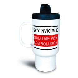 870719-MLA54037193176_022023,Jarro Térmico Plástico Frase Soy Invisible Solo Me Ven Humor