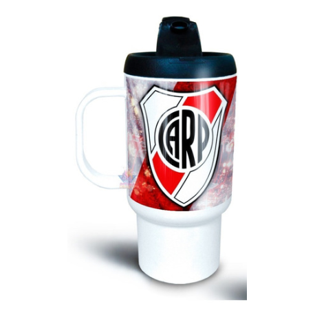 772400-MLA53410009236_012023,Jarro Térmico River Plate Plástico Con Tapa El Más Grande