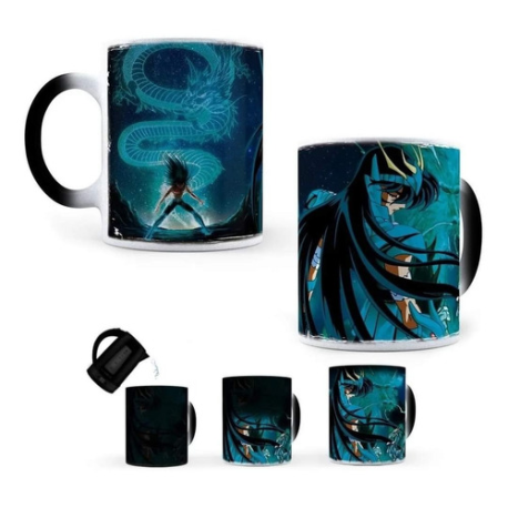 852790-MLA45558670660_042021,Taza Mágica Caballeros Del Zodiaco Dragón Shiryu