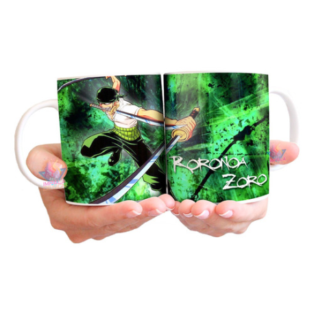 757110-MLA69654595473_052023,Taza Cerámica Zoro Roronoa One Piece Comic Cazador Piratas